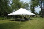 20' x 30' pole tent - 1 piece top